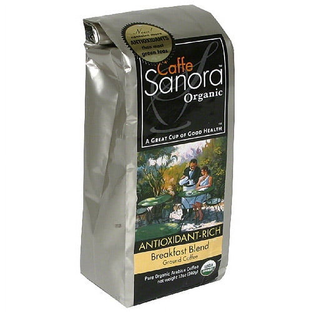 Caffe Sanora Breakfast Blend Ground Coffee, 12 oz, (Pack of 6)