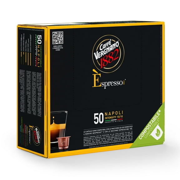 Caffe' Vergnano 1882 Medium Roast Espresso Original Line Machine Compatible Capsules