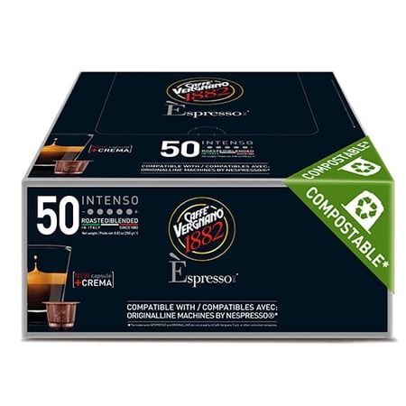 Caffe Vergnano Intenso Espresso Pods - Compostable Capsules (250 gram)