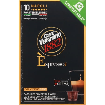 CAFE VERGNANO: Espresso Napoli Capsule, 4.94 oz