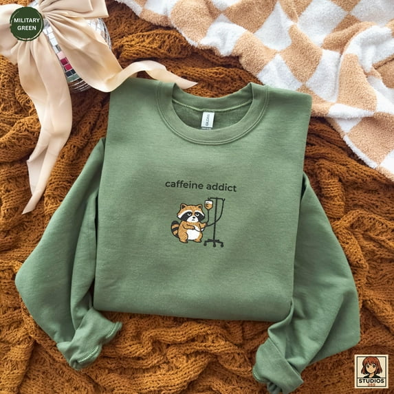Coffee Addict Graphic Sweatshirt