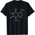 thumbnail image 1 of Caffeine Chemical Molecule For Barista & Coffee Enthusiasts T-Shirt, 1 of 3