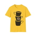 thumbnail image 1 of Caffeine Coffee Java Lovers Men Women Stacked Mugs Tee, 1 of 6