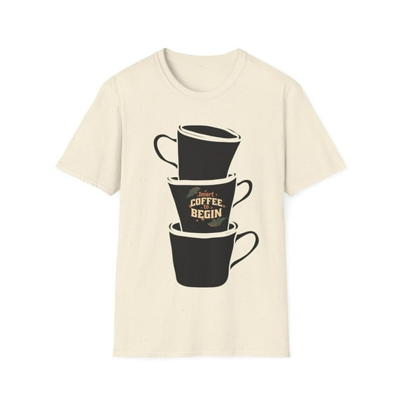 Caffeine Coffee Java Lovers Men Women Stacked Mugs Tee