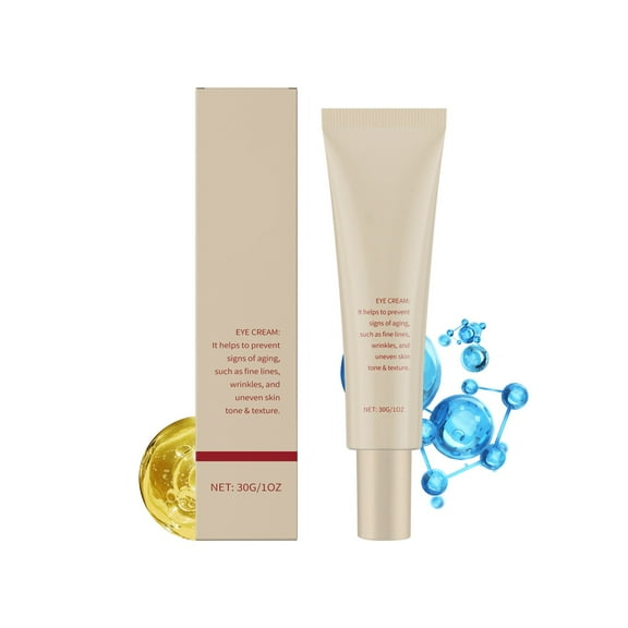 Caffeine Eye Cream, Under Eye Serum for Dark Circles, Puffiness & Wrinkles Fine Lines, Eye Roller Serum Massage Ball, Eye Treatment Balm for Men & Women