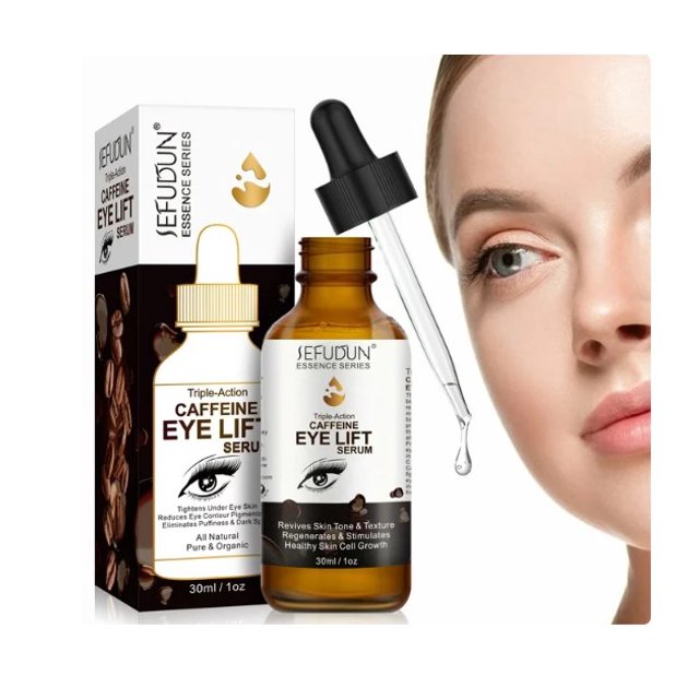 Caffeine Eye Serum Reduces Puffiness, Dark Circles, Under Eye Bags