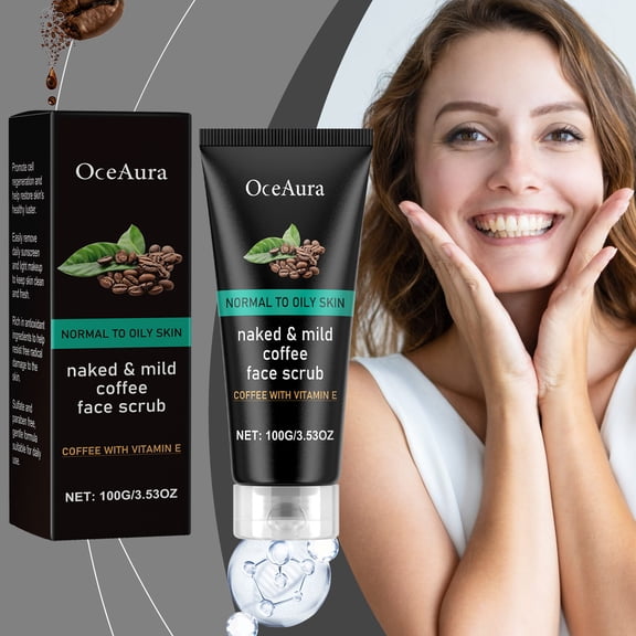 Caffeine Facial Cleanser, Gently Exfoliates, Removes Blackheads, Facial Care, Cleanses Pores, Cleansing Milk