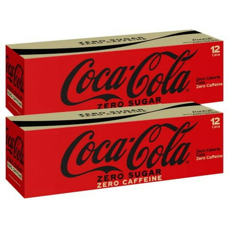 Caffeine Free Coke Zero 12 Oz Cans 12oz 24 Pack