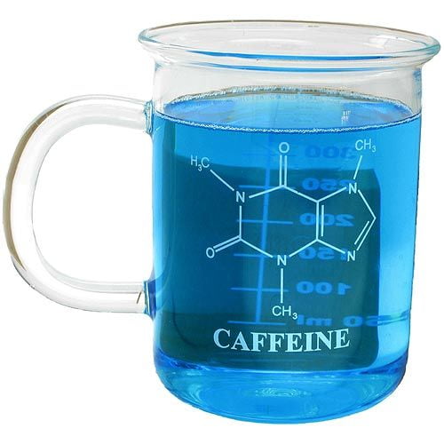 Caffeine Glass Beaker Mug
