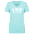 thumbnail image 1 of Caffeine Is My Valentine Womens V-Neck Tee, 1 of 3
