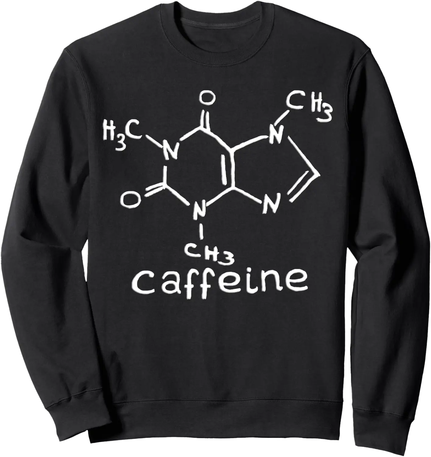 Caffeine Molecule Coffee Chemistry Structure Formula Gift Sweatshirt ...