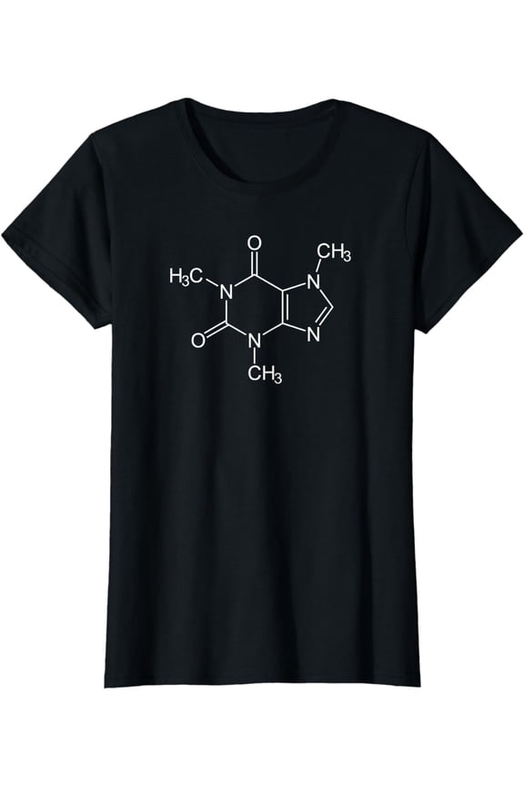 Caffeine Molecule Coffee Lovers T-Shirt T-Shirt