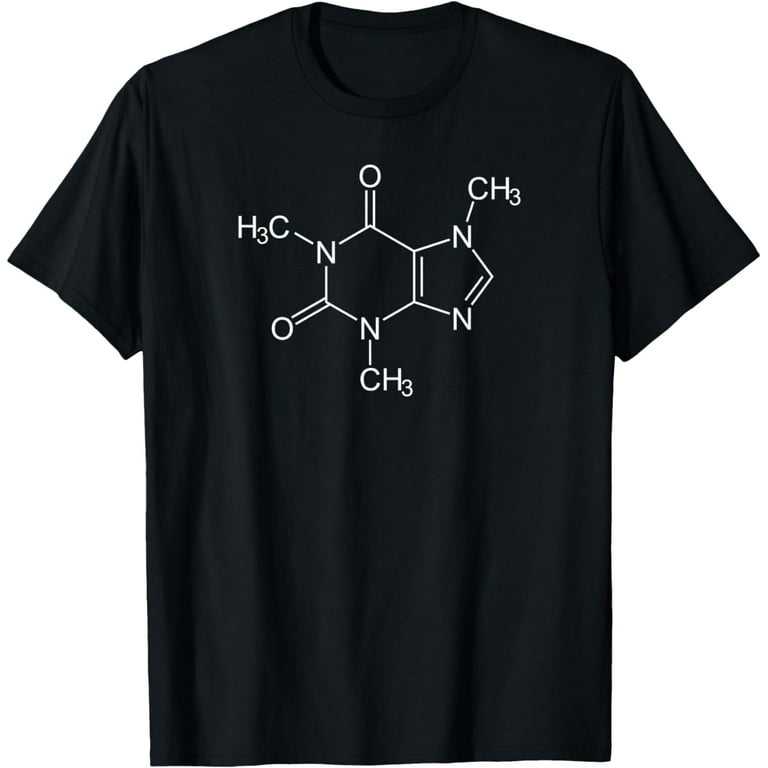 Caffeine Molecule Coffee Lovers T-Shirt Caffeine Molecule Coffee Lovers T-Shirt