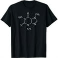thumbnail image 1 of Caffeine Molecule Coffee Lovers T-Shirt T-Shirt, 1 of 5