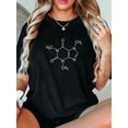 thumbnail image 1 of Caffeine Molecule Coffee Lovers T-Shirt T-Shirt, 1 of 5