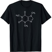 Caffeine Molecule Coffee Lovers Women T-Shirt Black Medium