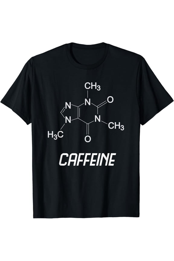 Caffeine Molecule Structure - Science & Coffee Lovers Gift T-Shirt