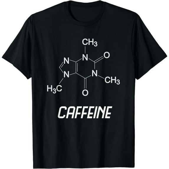 Caffeine Molecule Structure - Science & Coffee Lovers Gift T-Shirt