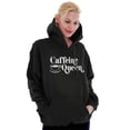thumbnail image 1 of Caffeine Queen Coffee Addict Latte Hoodie Sweatshirt Women Brisco Brands L, 1 of 6
