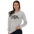 thumbnail image 1 of Caffeine Queen Coffee Addict Latte Women's Long Sleeve T Shirt Brisco Brands M, 1 of 6