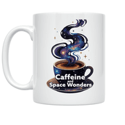 Caffeine and Space Wonders - Astrophotography Enthusiast - 11 oz Ceramic Coffee Mug
