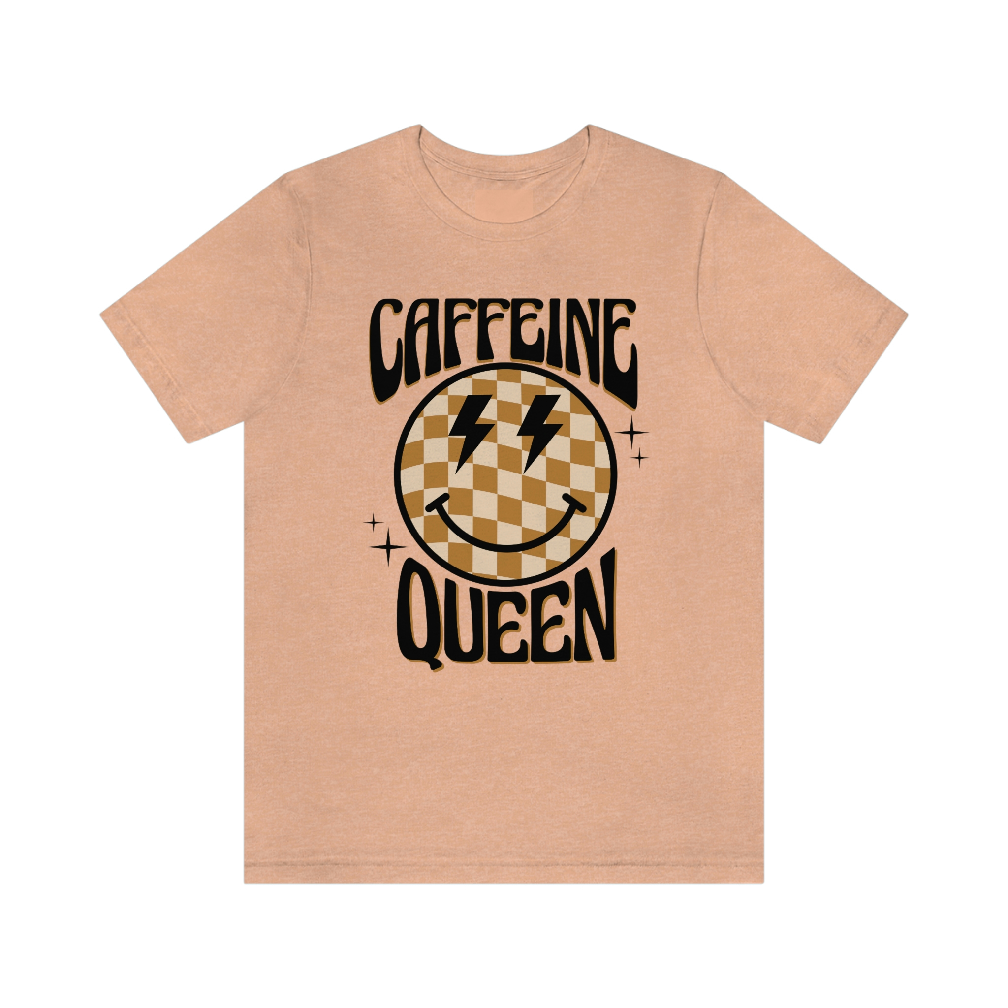 Caffeine queen, coffee themed graphic tshirt