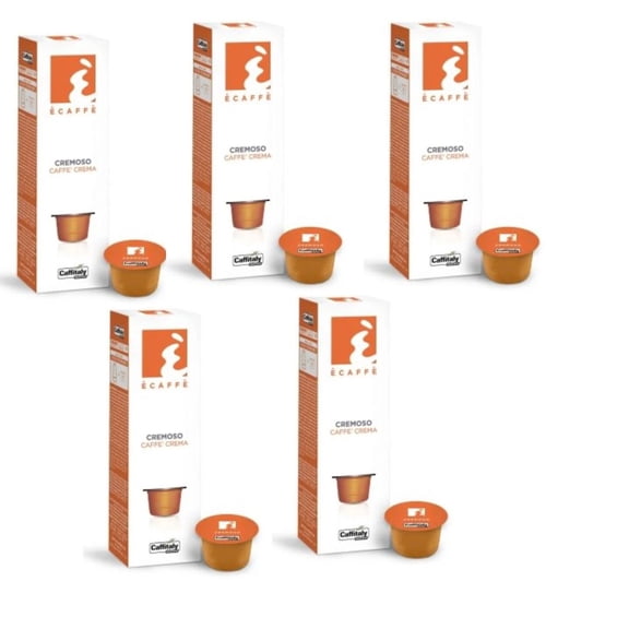 Caffitaly Ecaffe Cremoso Caffe Crema 50 Capsules ( PACK OF 10)