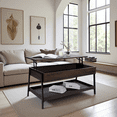thumbnail image 1 of Caffoz Smith Classic Home Décor Style Storage Coffee Table with Smoky Oak, 1 of 10