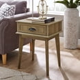 thumbnail image 1 of Caffoz Newport Series Scandinavian Indoor End Table with Storage, Gold Oak, 1 of 7