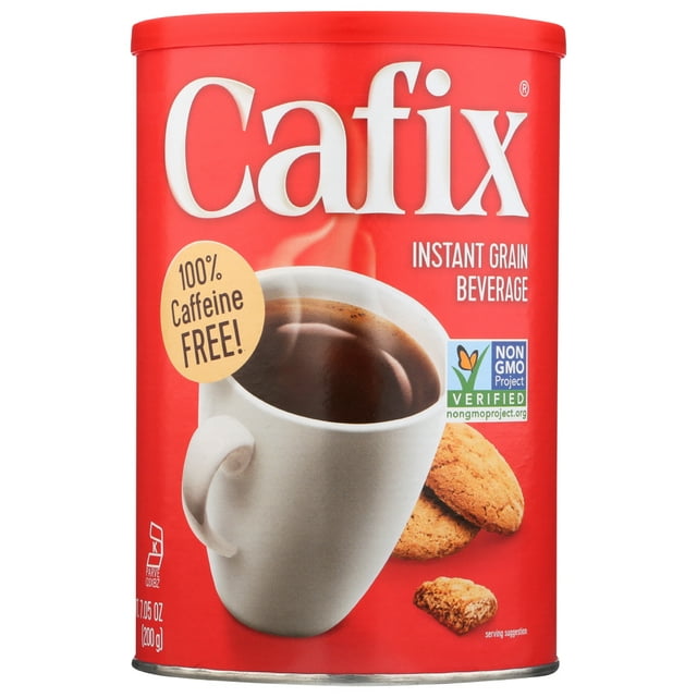 Cafix All Natural Instant Beverage Coffee Substitute Caffeine Free, 7.
