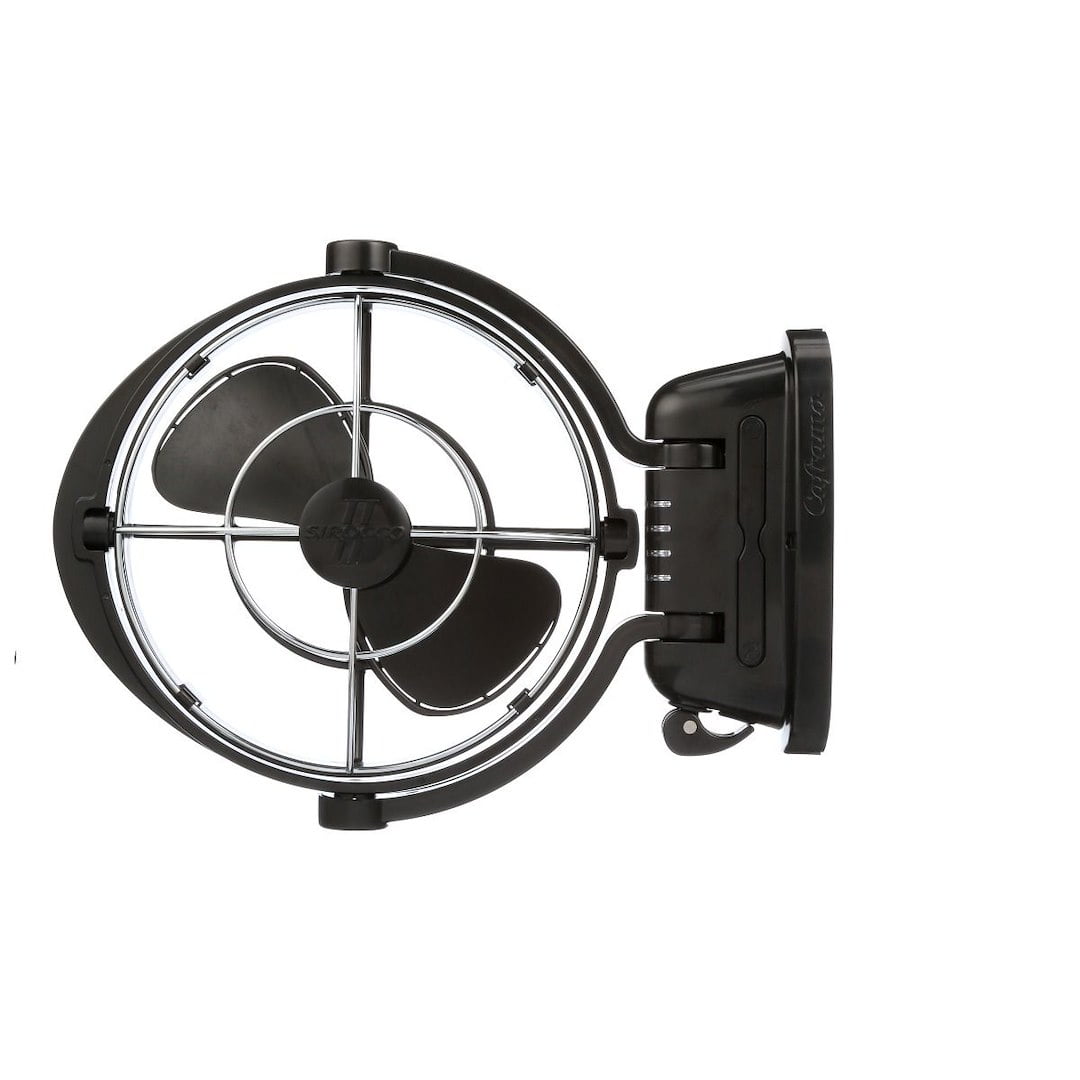 Black 12-Inch 360 Degree Rotation 3-Speed Fan