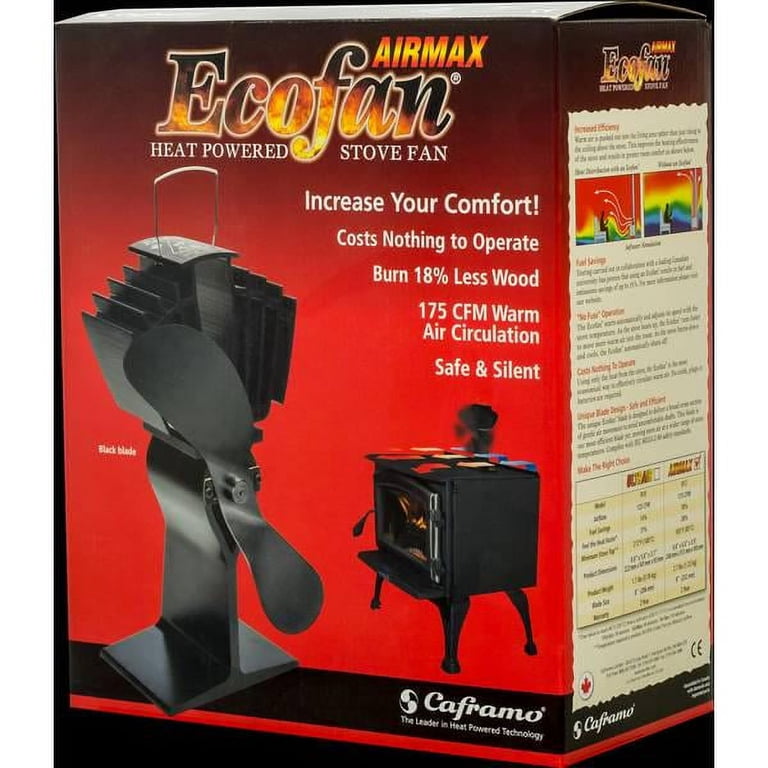Caframo Ecofan Heat-Powered AirMax Stove Fan - Walmart.com