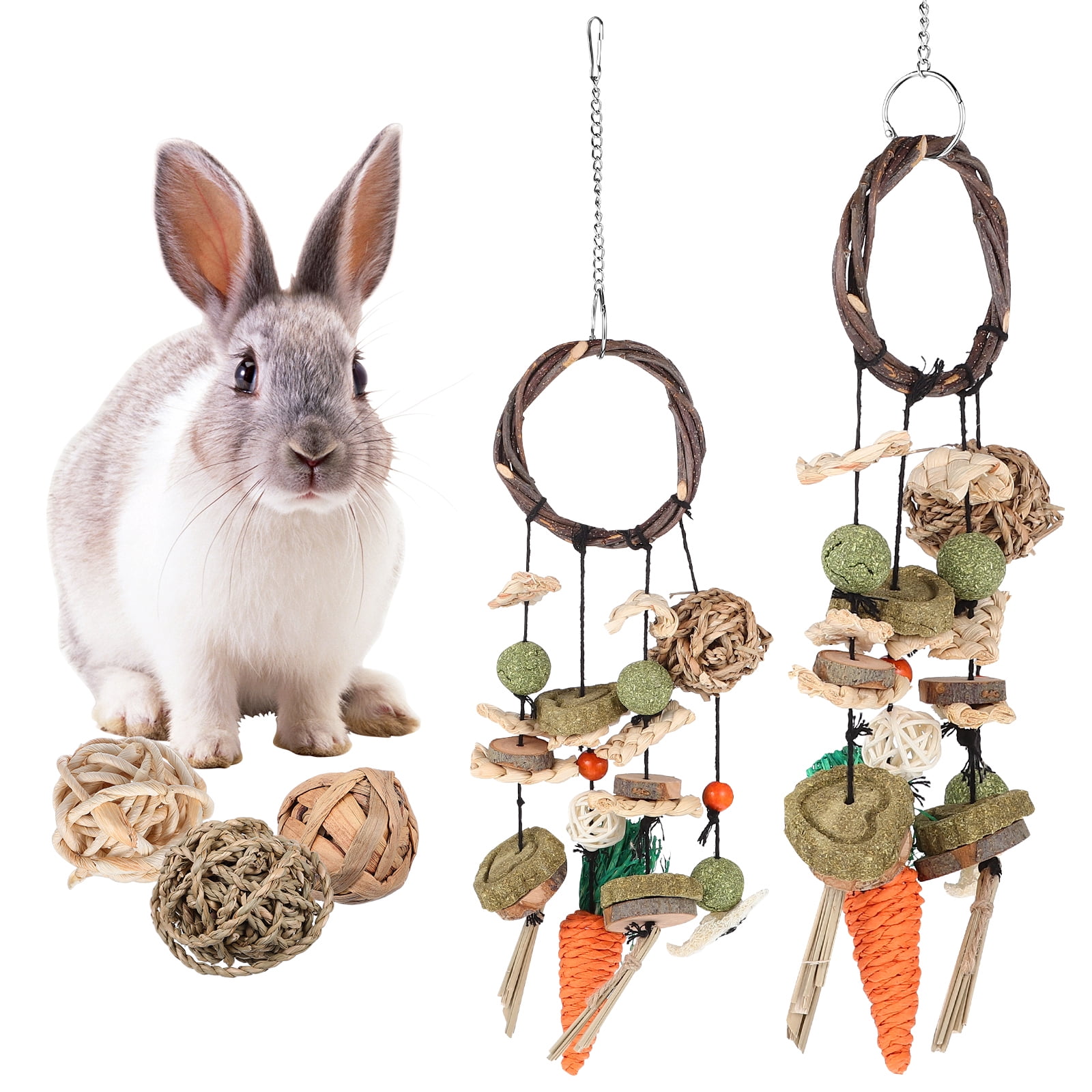 Cage Accessories Guinea Pig Chew Toys for Birds Chinchillas Rabbit Pet