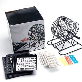 Bingo Balls And Cage