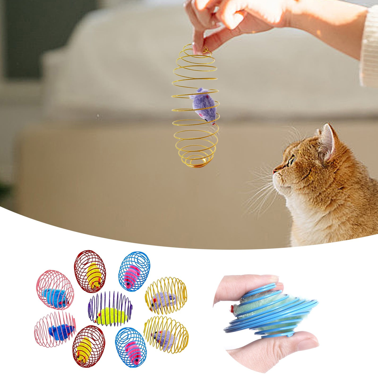 Cage Cat Toy Solid Color Cute Modeling Pet Toy for Teething Puppies
