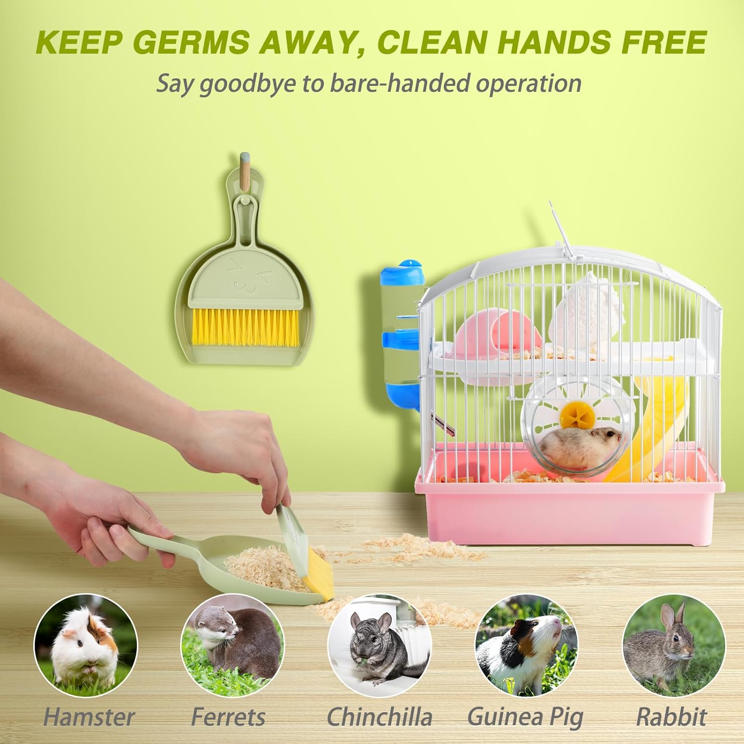 Cage Cleaner for Guinea Pigs, Hamsters, Chinchillas, Rabbits, Reptiles ... - Low Cost Hamster Cage Cleaning Supplies