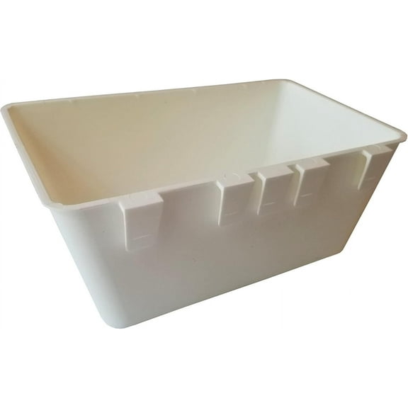 Cage Cups 1/2 Gallon / 64 fl oz Hanging Feed & Water Cage Cups for Chicken, Gamefowl, Poultry, Quail, Pheasant (12, White)