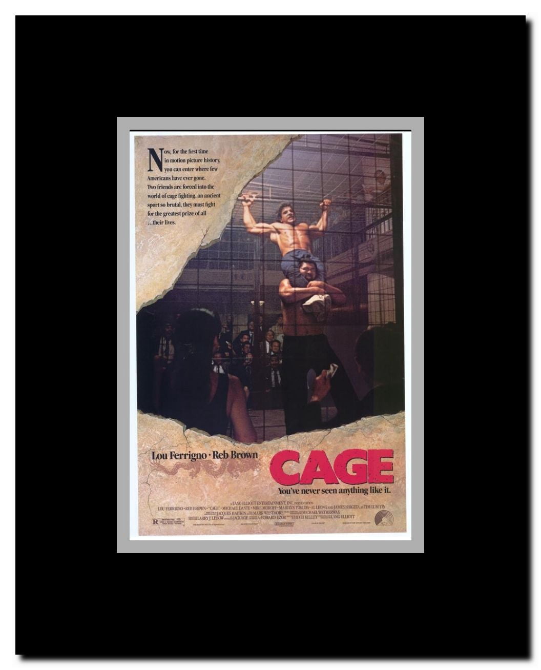 Cage Framed Movie Poster