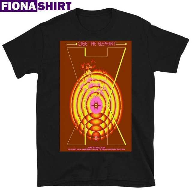 Cage The Elephant August 21 2024 Bank Of New Hampshire Pavilion Shirt
