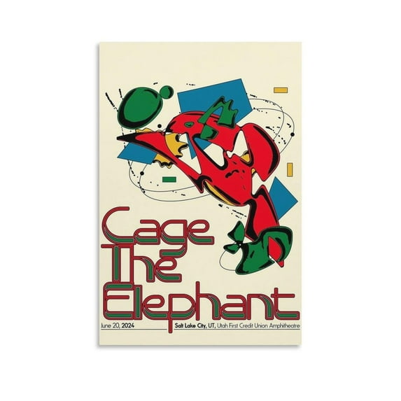 Cage The Elephant Concert Canvas Poster Bedroom Decoration Landscape Office Valentine's Birthday