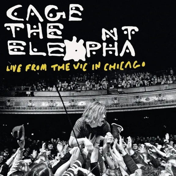 Cage The Elephant Live From The Vic In Chicago LP yellow & black splatter