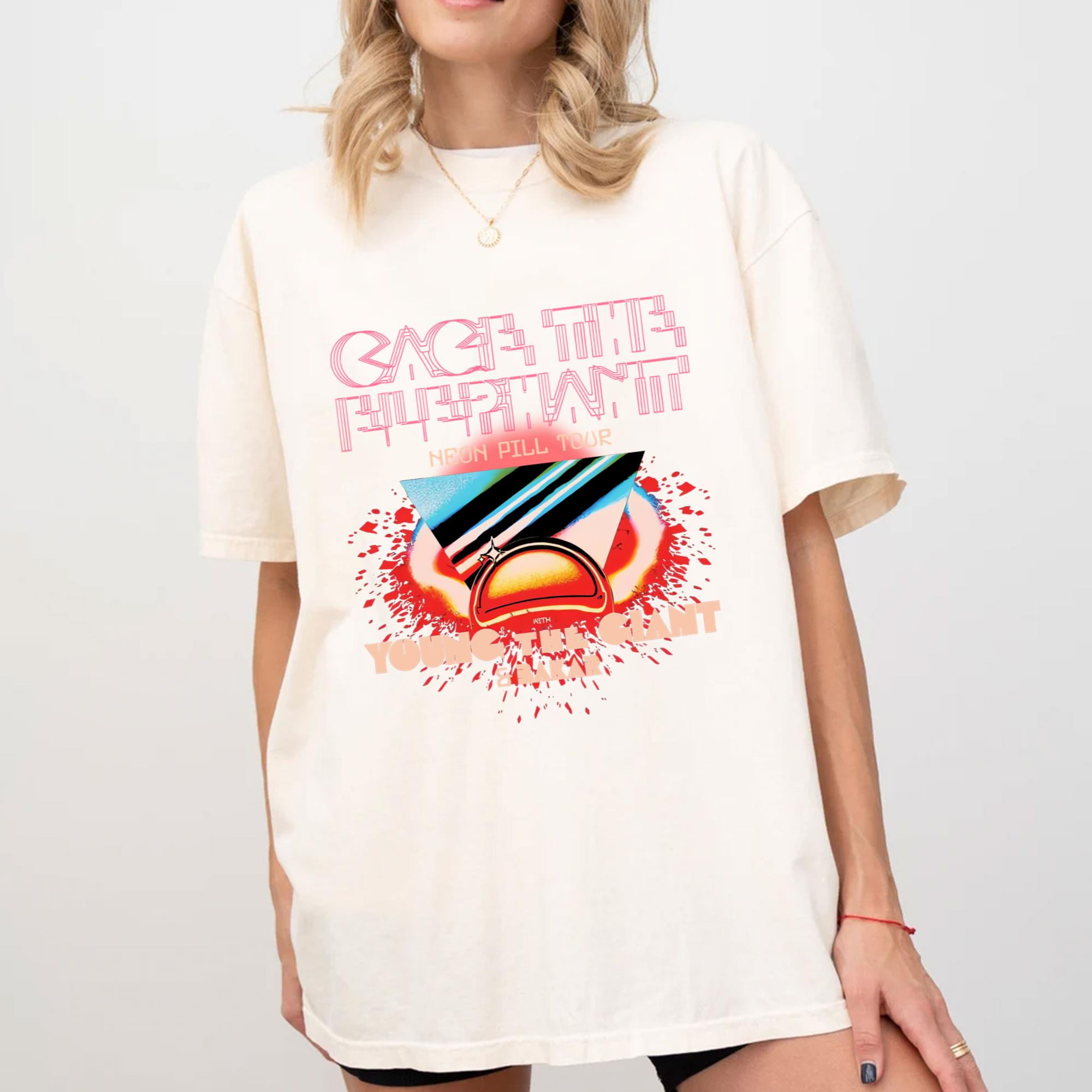 Cage The Elephant Neon Pill Tour 2024 Shirt Cage The Elephant Unisex T