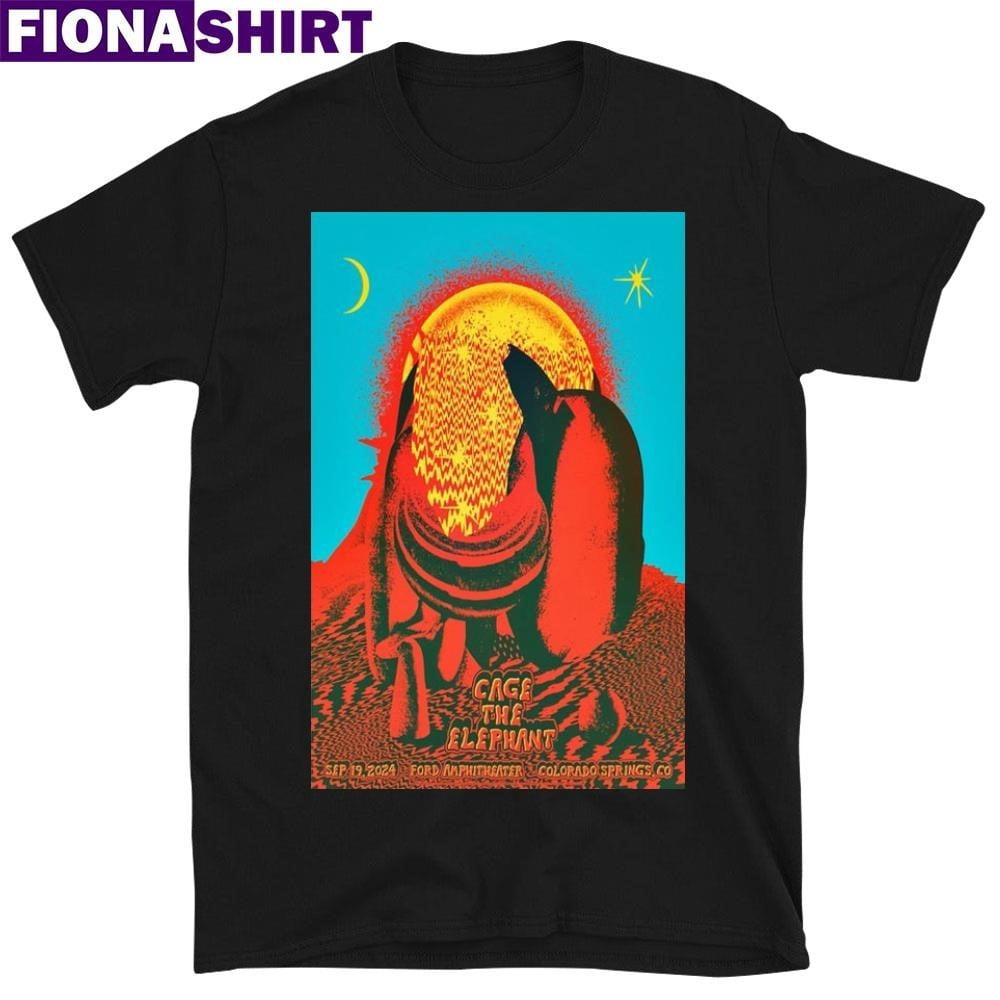Cage The Elephant Sept 19 2024 In Colorado Springs Co Tour Poster Shirt
