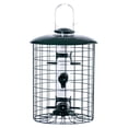 thumbnail image 1 of WoodLink Squirrel Proof Caged 6 Port Tube Bird Feeder with Green Finish, 1 of 9