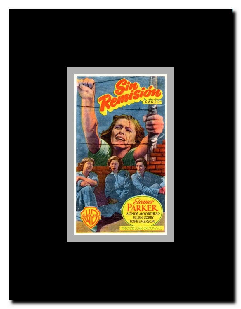 Caged Framed Movie Poster