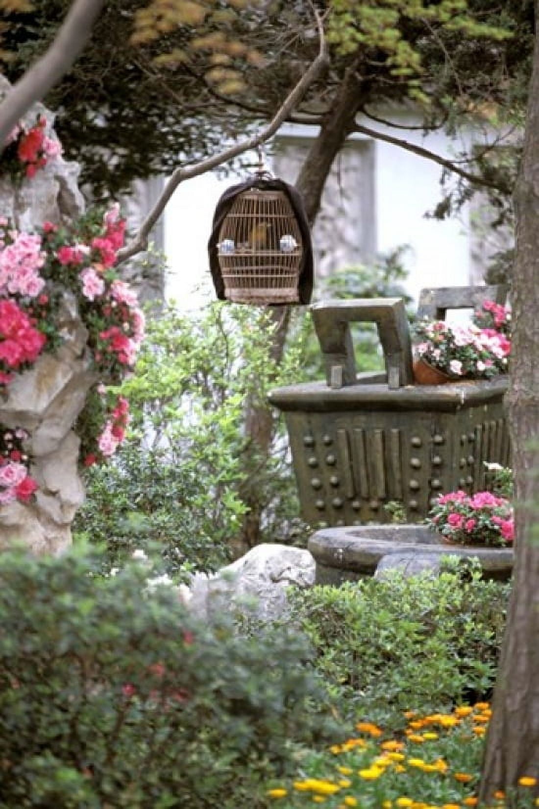 Caged Songbird Hangs in Administrators Garden Suzhou Jiangsu Province China Canvas Art - Charles Crust DanitaDelimont (24 x 36)