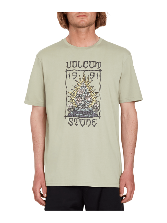Caged Stone Short Sleeve T-Shirt [Seagrass Green]