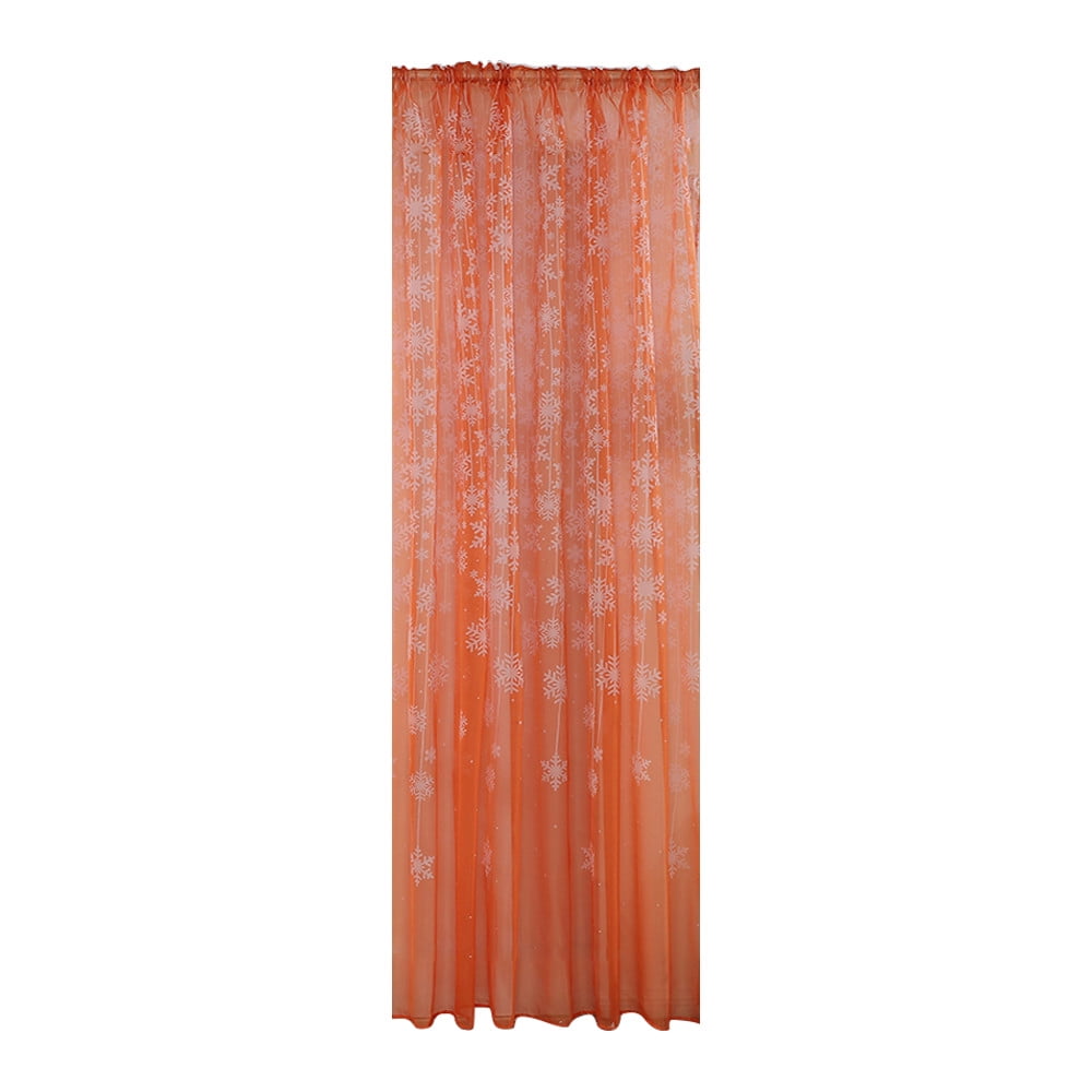 Cagnkofi Orange SheerCurtains, Country Rustic Fall Curtains for Living ...