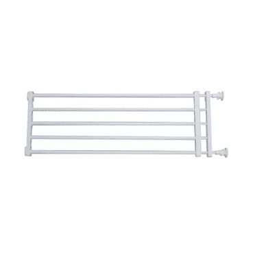 Cagnkofi Retractable Baby Gate, Short Dog Gate to Step Over, Reinforced Mesh Pet Gate with Support Rods, Small Puppy Gate for The House, White