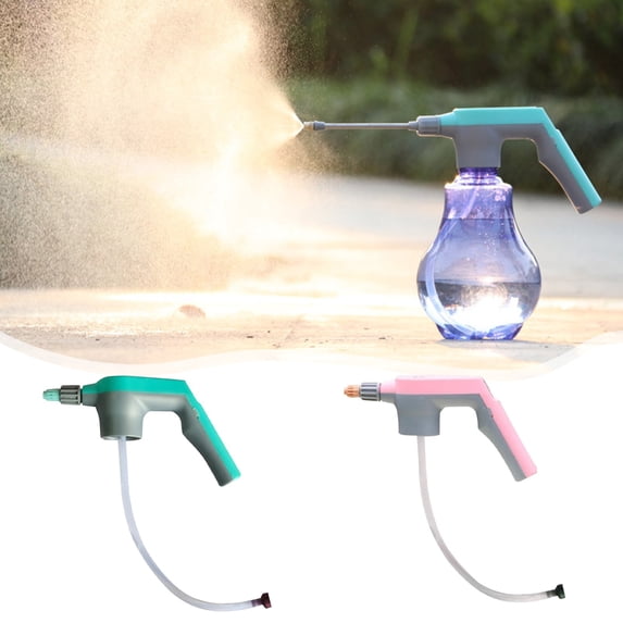 Cagogo 2Pcs Electric Watering Nozzle, Pressurized Garden Sprayer for Plants and Car Wash, Multi-Function Adjustable Sprinkler with High-Capacity Battery, Outdoor Watering Wand for Lawn Garden Patio